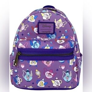 Loungefly LIMITED EDITION Alice in Wonderland TEA POTS Exclusive Mini Backpack